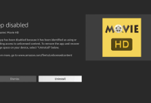 Movie HD blocked by Amazon on Firestick